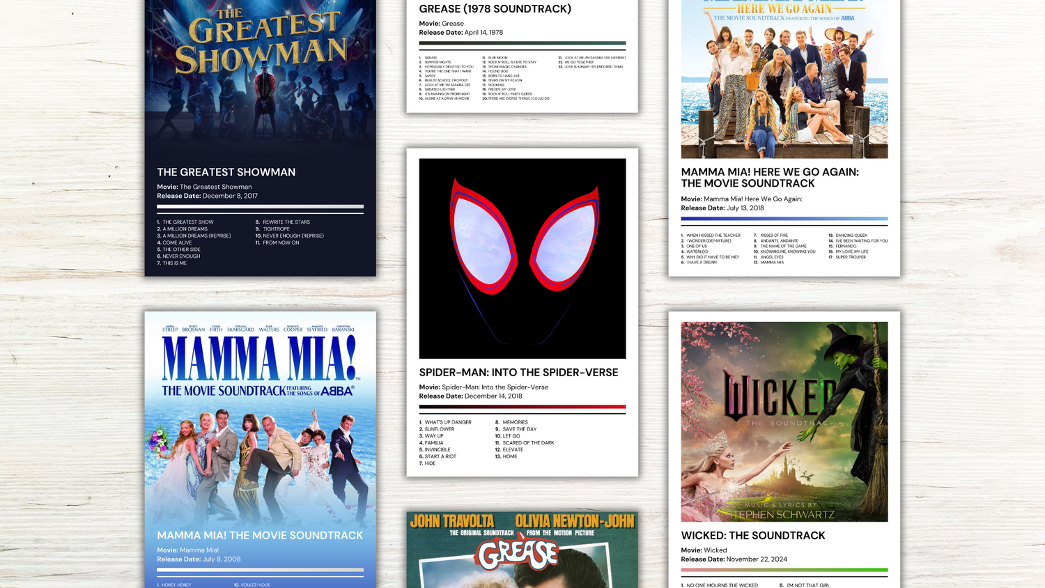 Movie Soundtrack Albums
